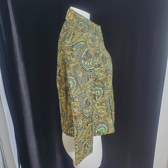 Vintage Brownstone Studios Petites Beautiful Paisley Embroidered Jacket SZ. SP - Picture 4 of 12